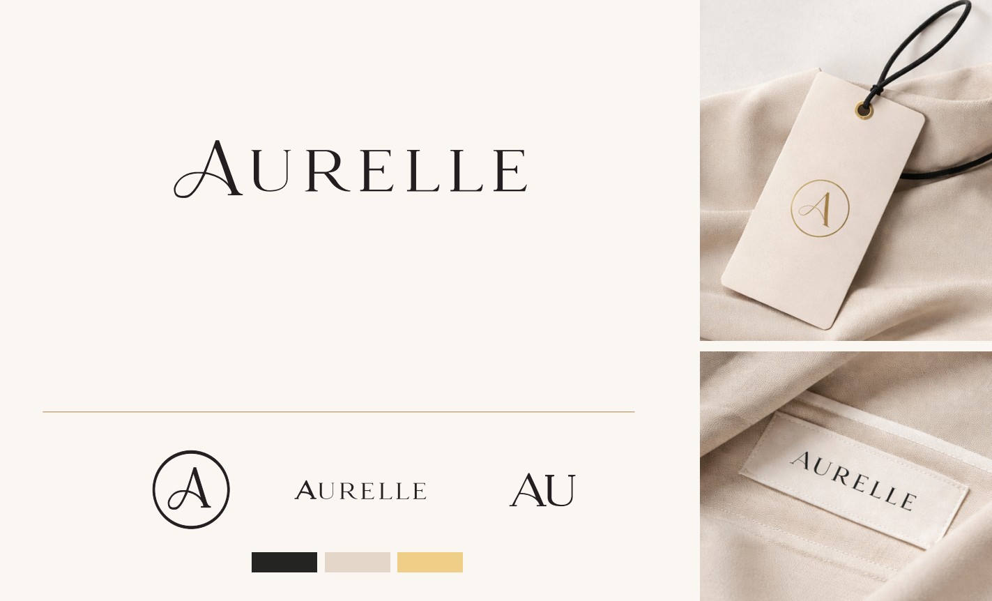 Elegant Luxury Brand Logo Design – AURELLE